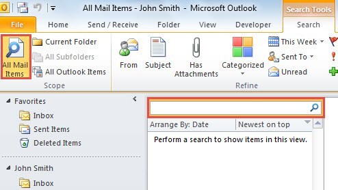 How To Search All Email Folders In Outlook For Mac